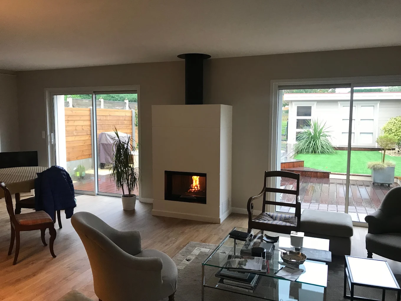 Installation d'un insert à bois par Cheminée Larrieu